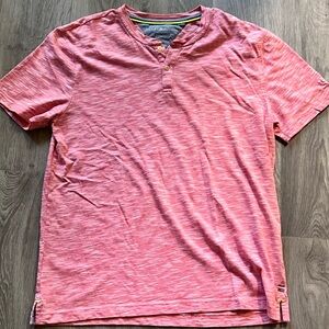 Tommy Hilfiger Red Short Sleeve Henley